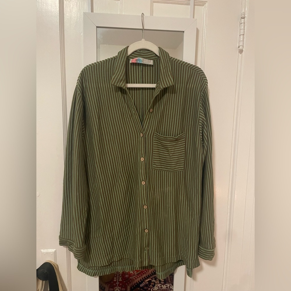 Free people cotton button-down